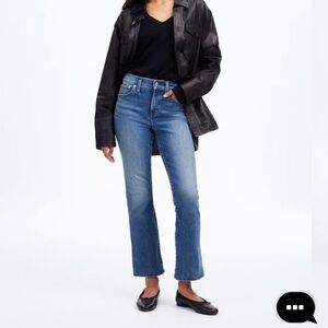 Madewell Kick Out Crop Classic Blue Women's Jeans